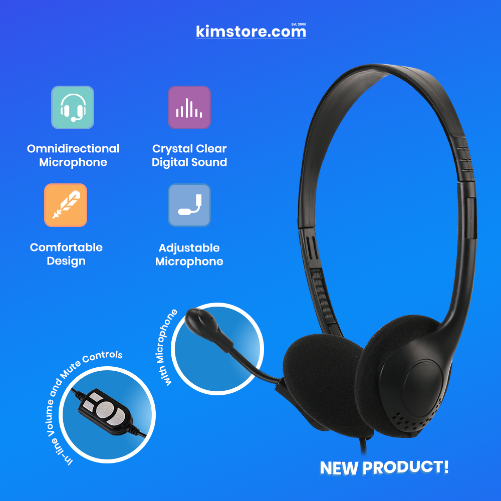 [OPEN BOX] [C] Proton Pw58 Usb Wired Headset - Black