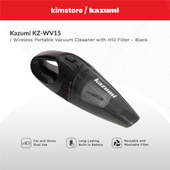 KIMSTORE Kazumi KZ-WV15 Wireless Portable Vacuum Cleaner with H13 Filter