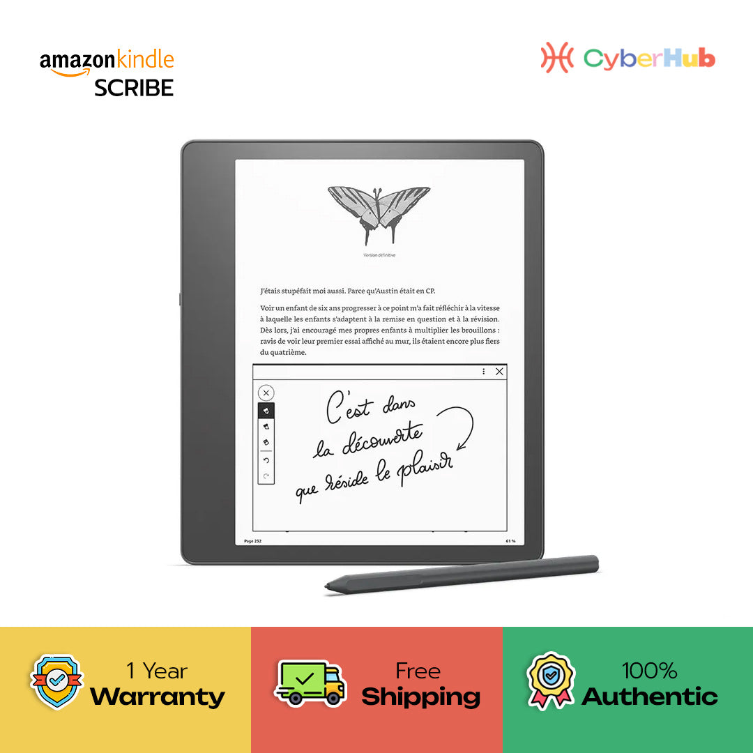 CYBERHUB Amazon Kindle Scribe + Prime Pen 16GB, 32GB, 64GB