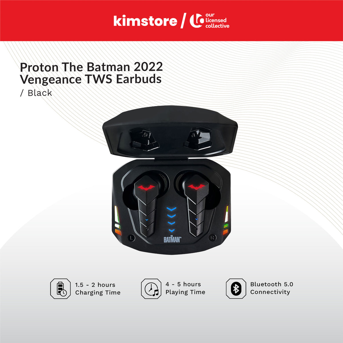 [OPEN BOX] [B] Proton The Batman 2022 Vengeance Tws Earbuds - Black