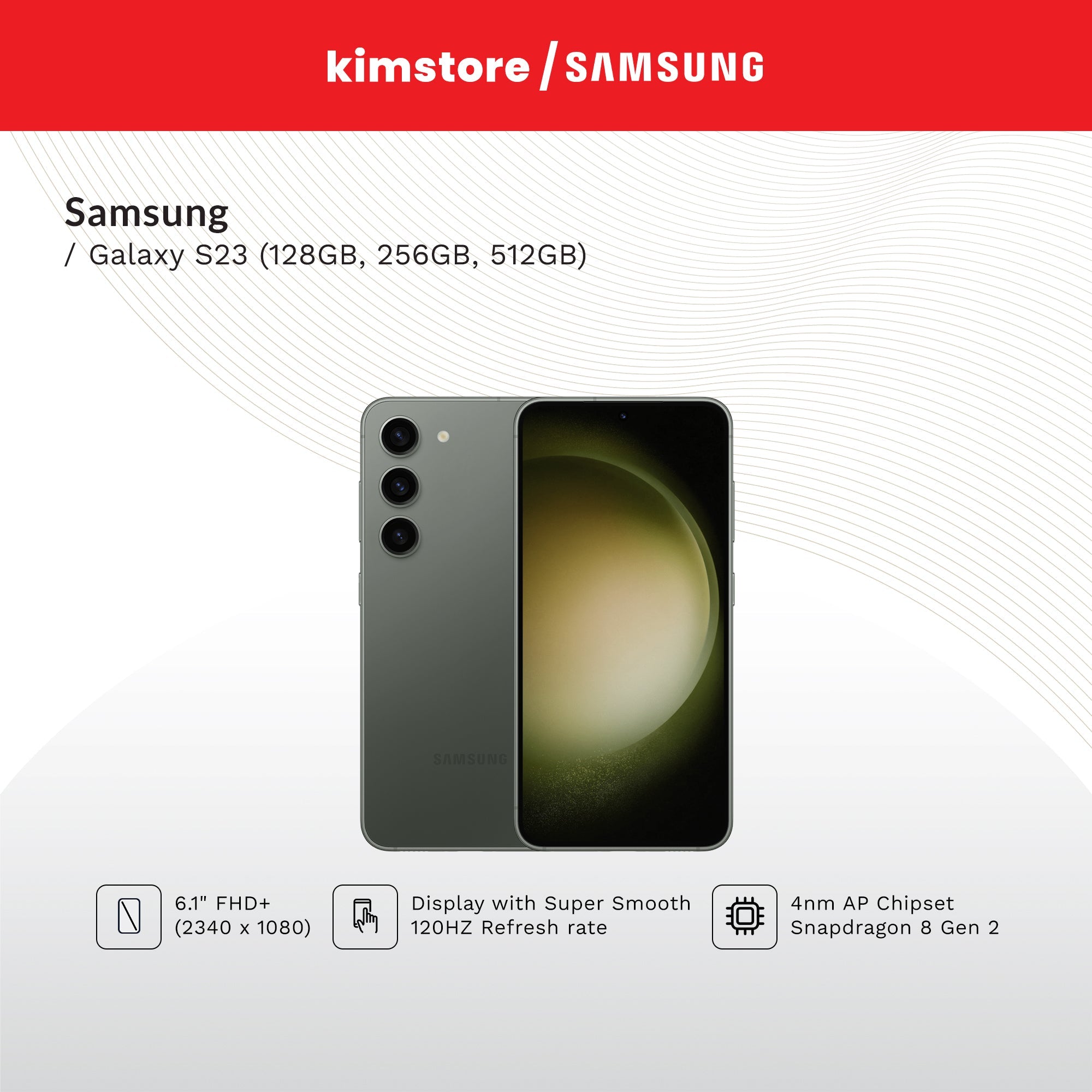 [OPEN BOX] Samsung Galaxy S23 S9110 (128GB) - Green (TW)