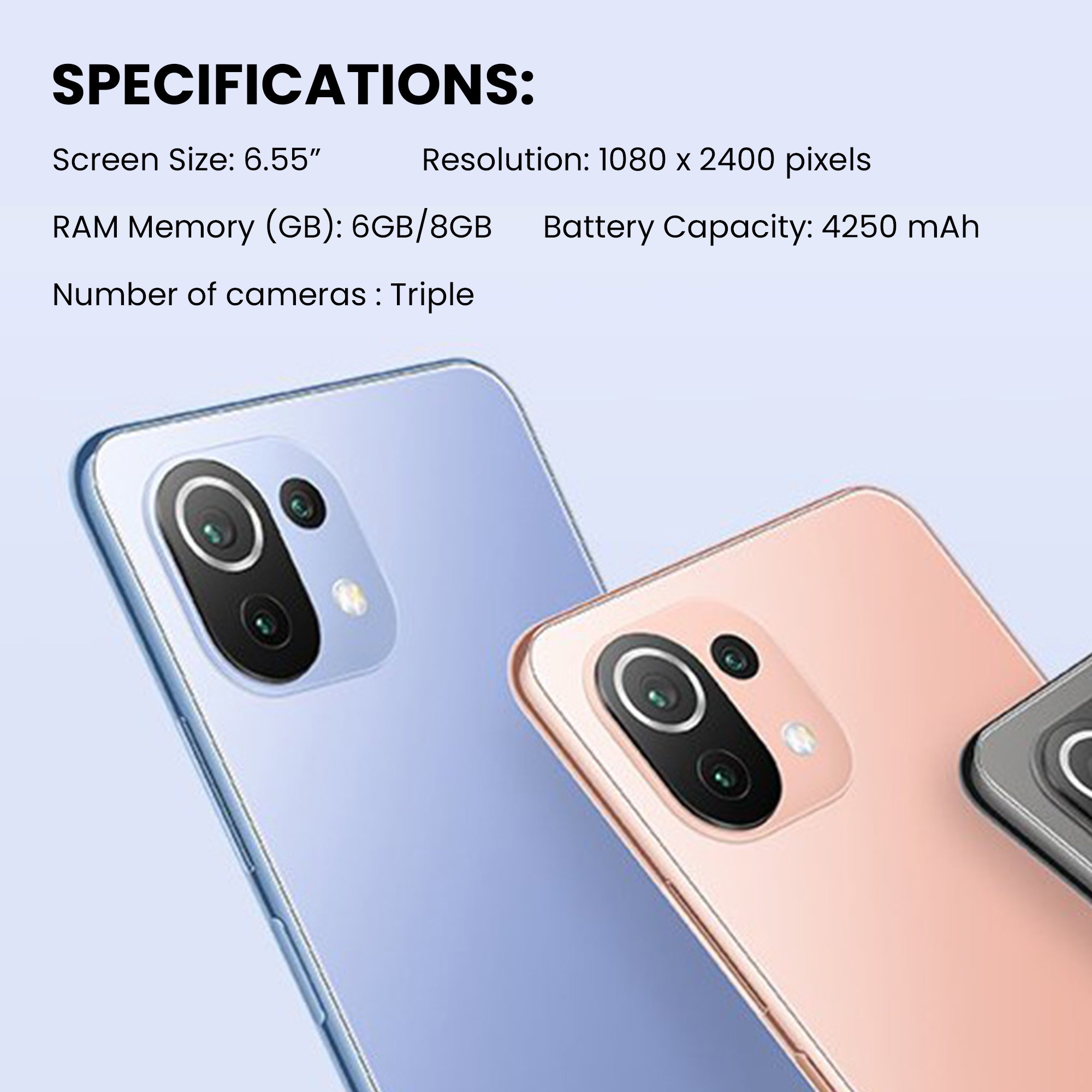 [OPEN BOX] XIAOMI 11 Lite 5G NE( 8GB/128GB) - Bubble Gum Blue