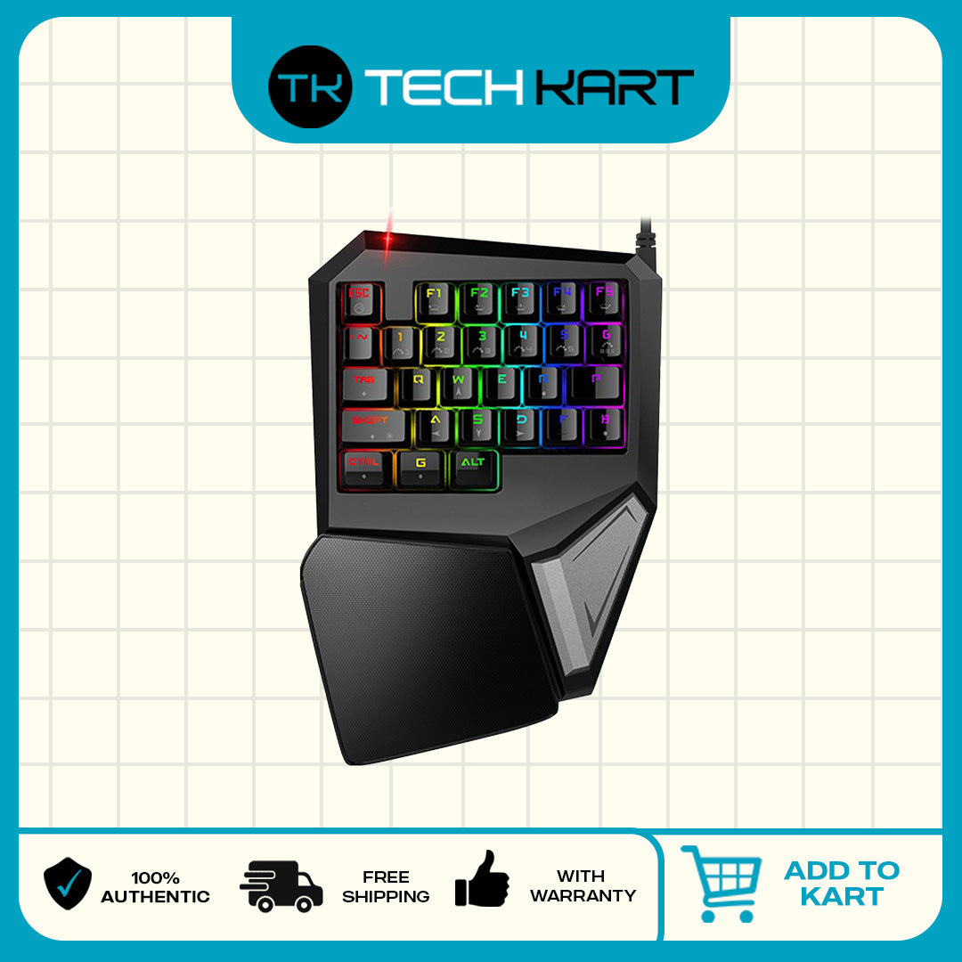 CYBERHUB DELUX T9 Plus Gaming Mechanical Keypad / RGB Backlight / USB Only - Black