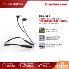 [OPEN BOX] [B] Elliot Audio Active 3 Bt Neckband Earphones Blue