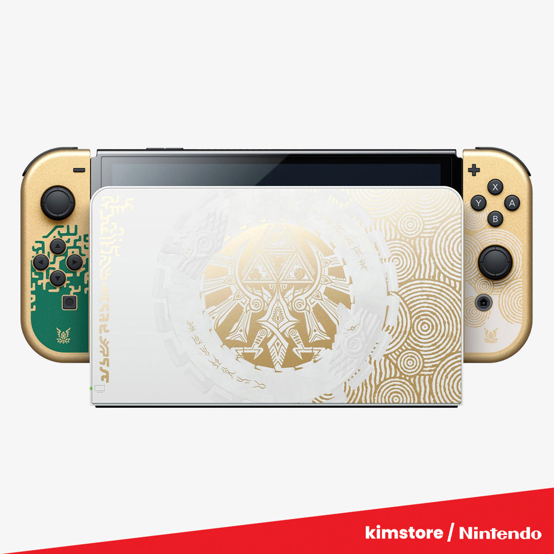 NINTENDO Switch OLED Zelda & MicroSD and UV Bag