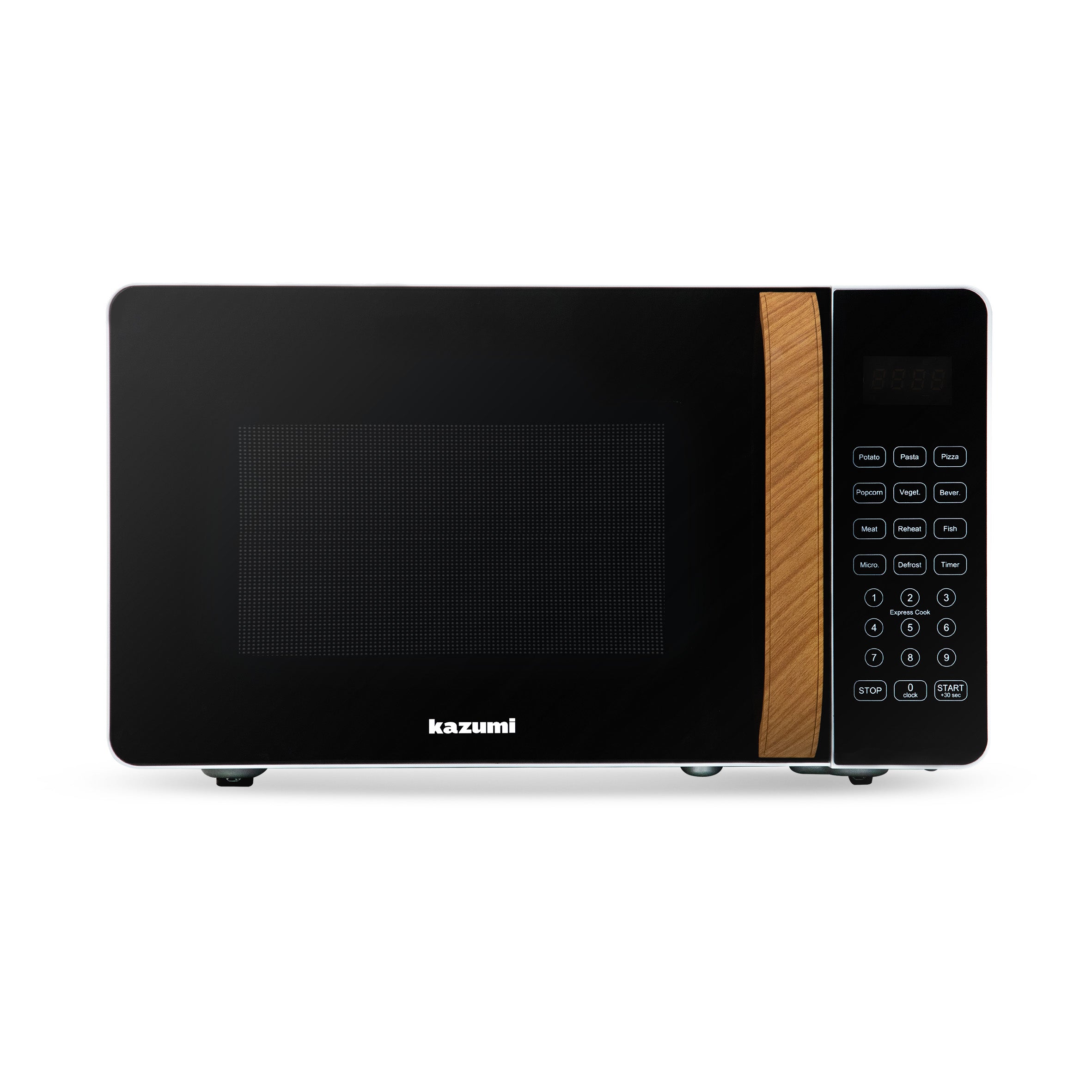 [OPEN BOX] Kazumi KZ-703 20L Digital Microwave Oven - Birch Wood