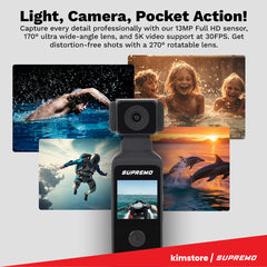 [OPEN BOX] [B] Supremo Ultra HD Pocket Action Camera