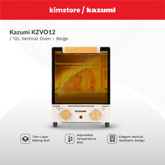 [OPEN BOX] Kazumi KZ-VO12 12L Vertical Oven - Beige