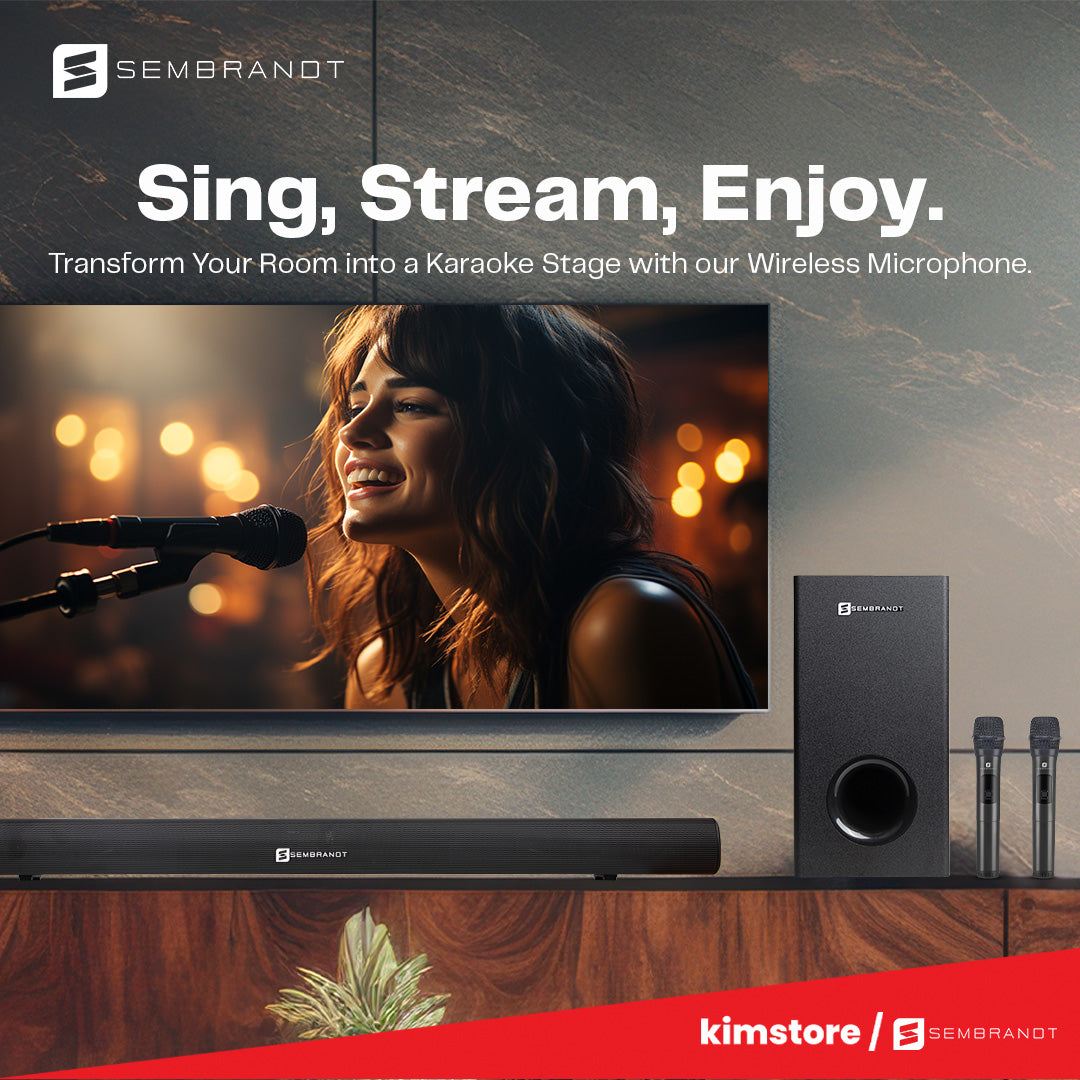 [OPEN BOX] Sembrandt KT-A500 Soundbar and Subwoofer with Wireless Microphones