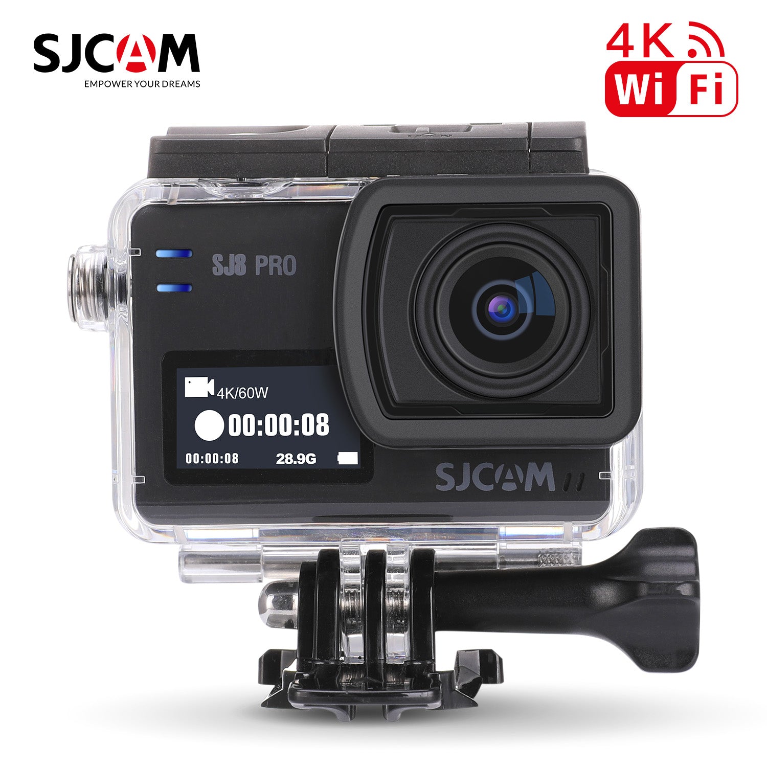 SJCAM Action Camera SJ8 Pro w/ Microphone and Battery Charger