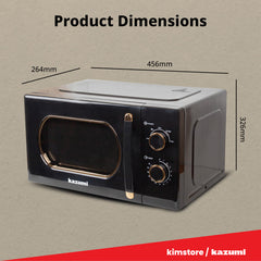 Kazumi KZ-705 20L Retro Microwave Oven