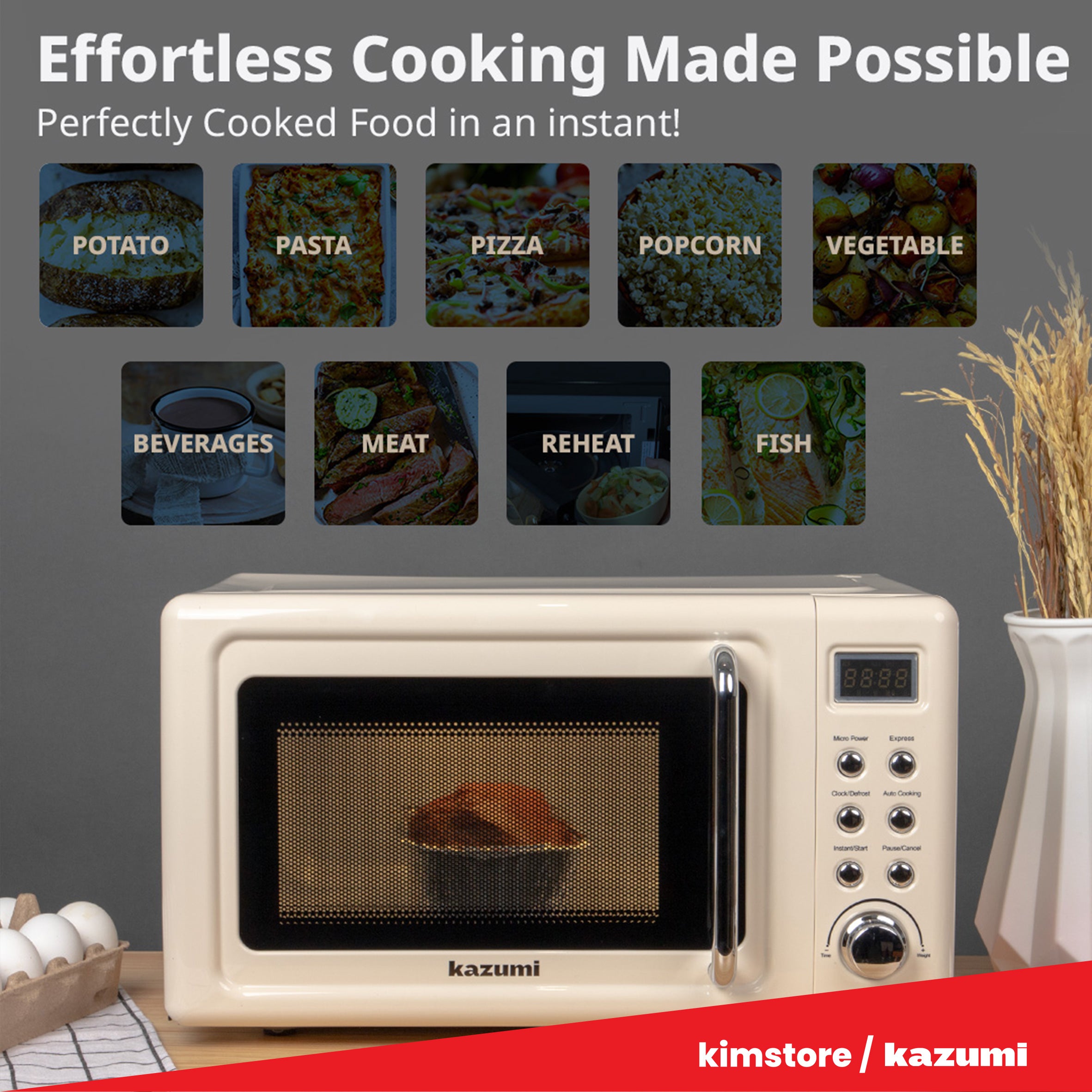 Kazumi KZ-707 20L Digital Microwave Oven