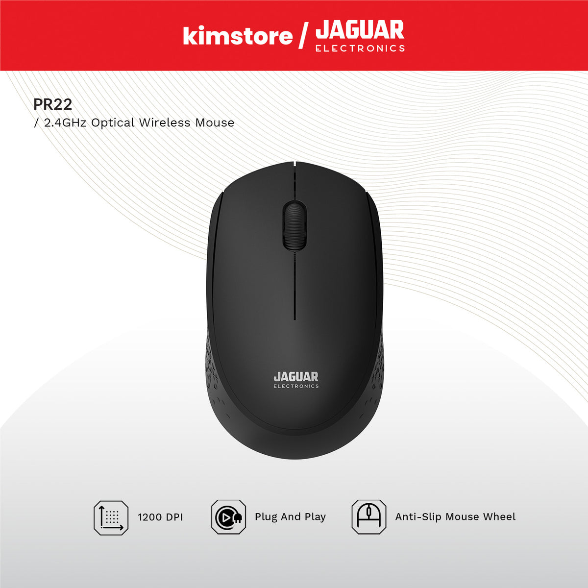 Jaguar Electronics PR22 2.4GHz Optical Wireless Mouse