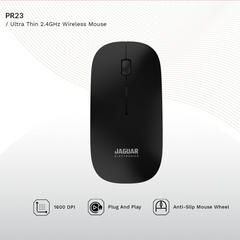 Jaguar Electronics PR23 Ultra Thin 2.4GHz Wireless Mouse