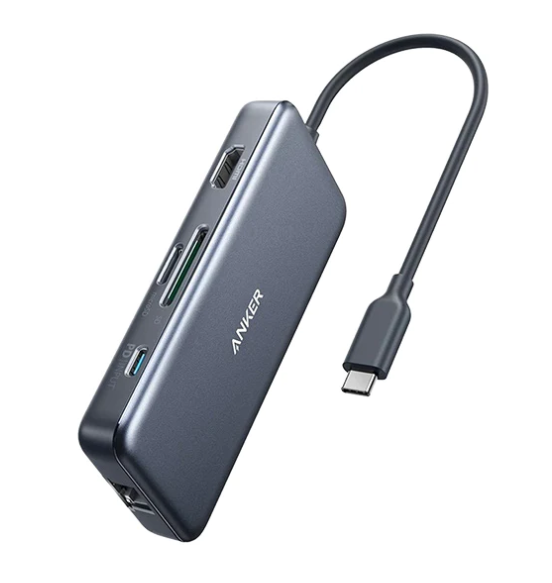 ANKER PowerExpand+ 7-in-1 USB-C PD Ethernet Hub Gray