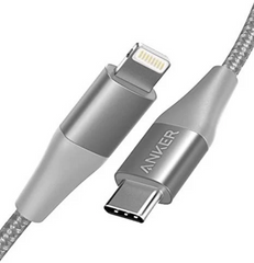 Anker PowerLine +II USB C Cable to Lightining Connector 3ft