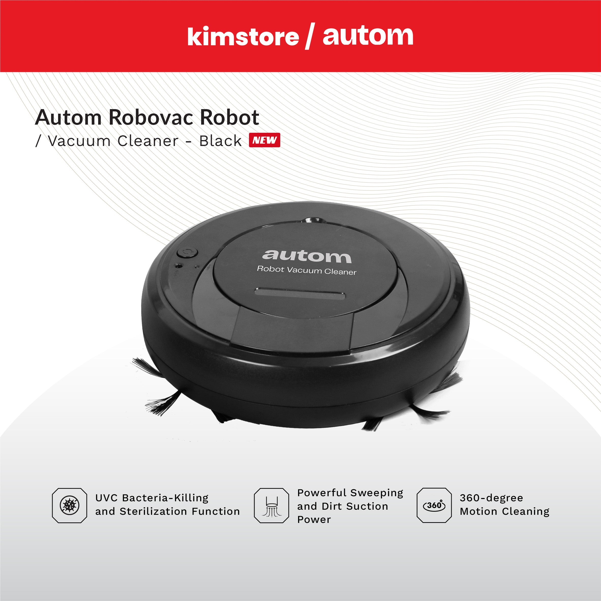 [OPEN BOX] Autom Robovac Robot Vacuum Cleaner