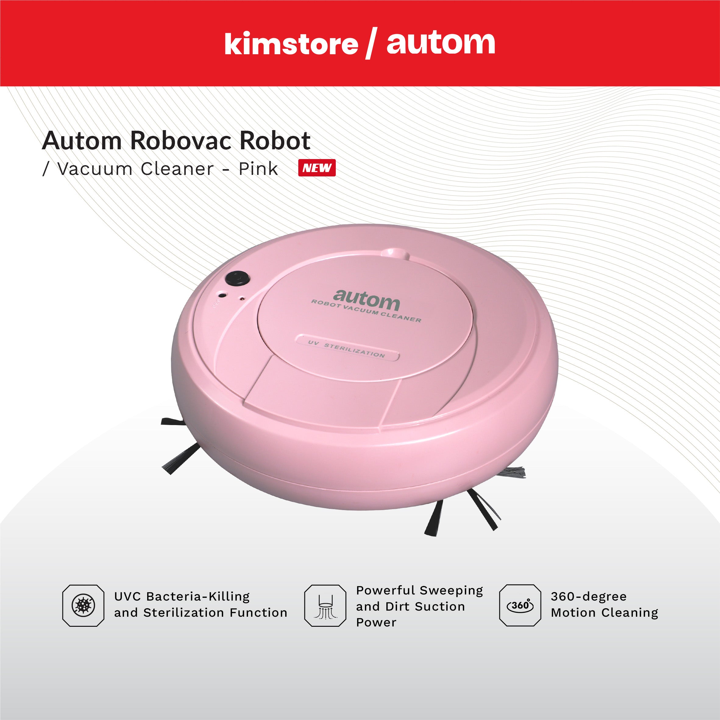 [OPEN BOX] Autom Robovac Robot Vacuum Cleaner