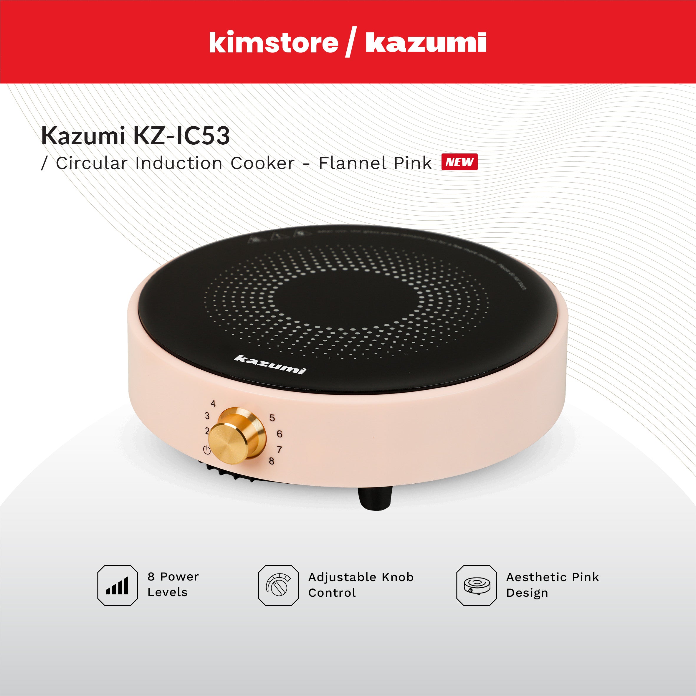 [OPEN BOX] Kazumi KZ-IC53 Circular Induction Cooker