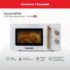 [OPEN BOX] Kazumi Kz-704 22L Microwave Oven - White