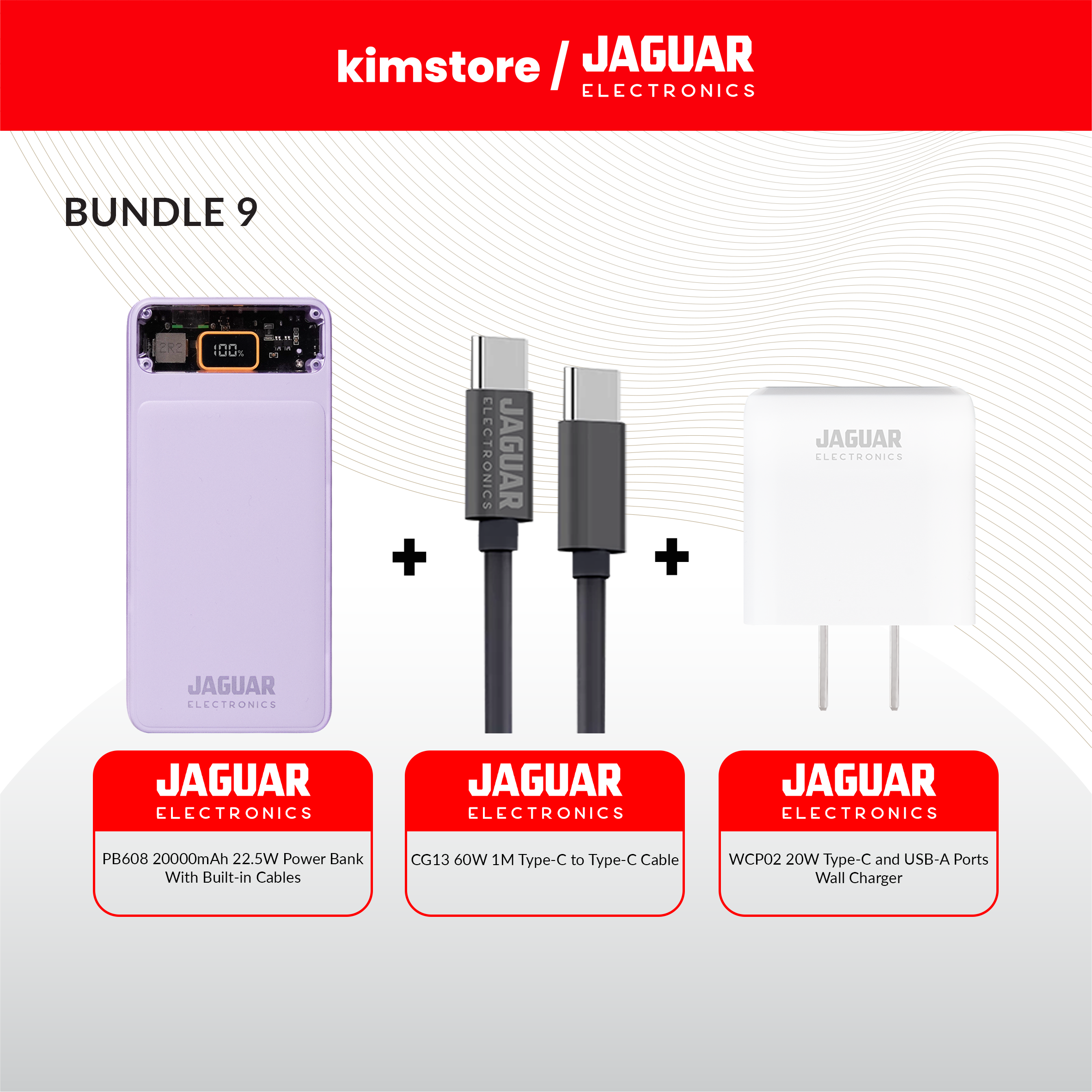 Bundle: Jaguar Electronics Powerbanks