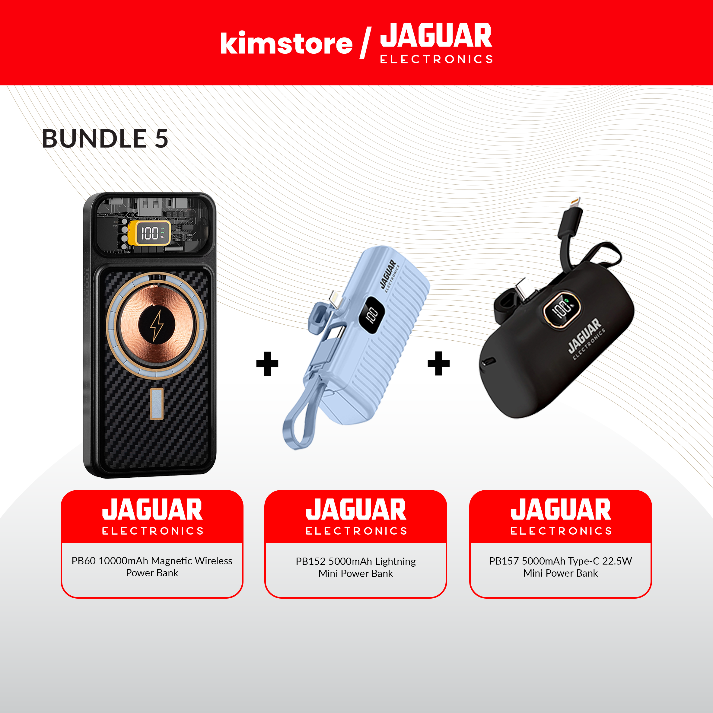 Bundle: Jaguar Electronics Powerbanks