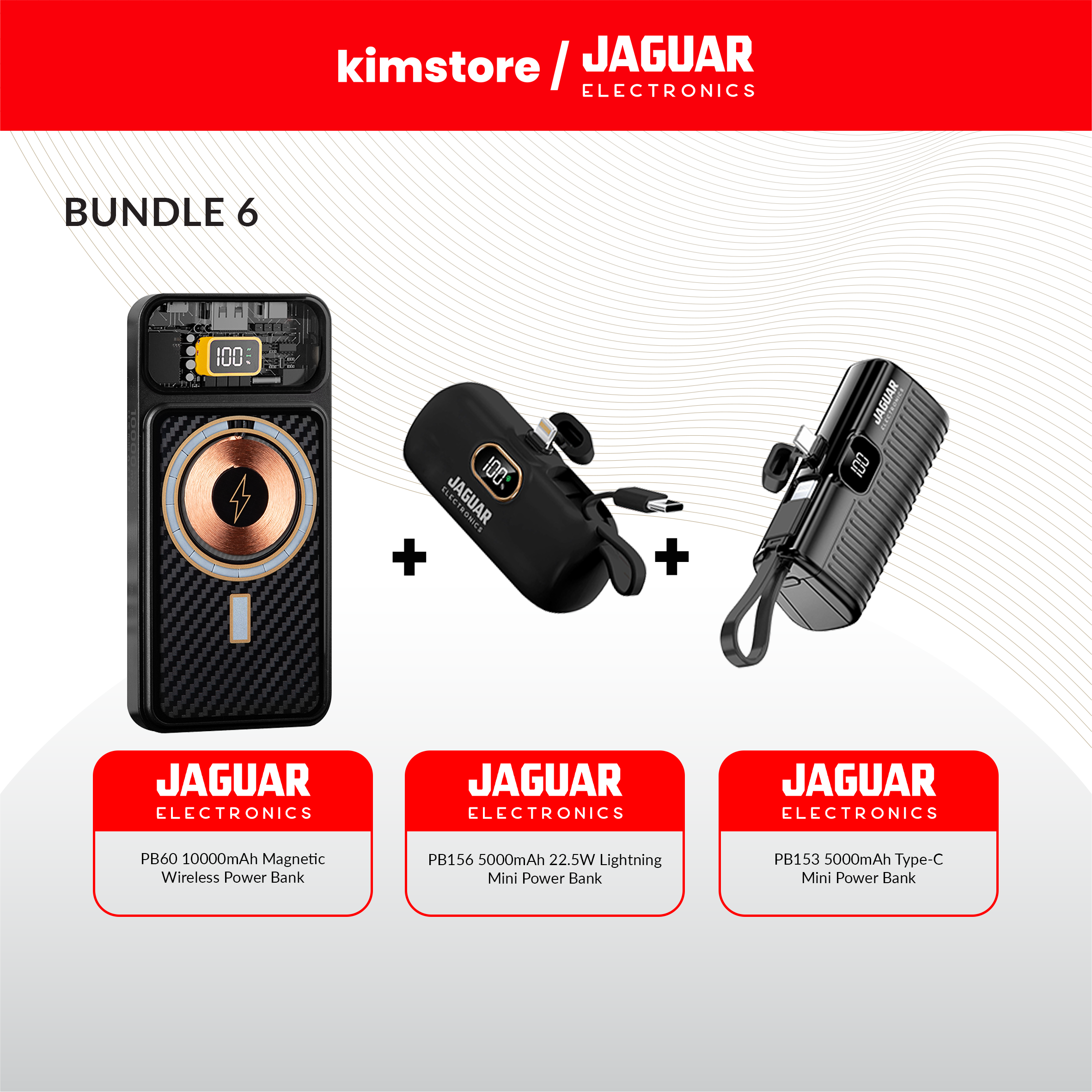 Bundle: Jaguar Electronics Powerbanks