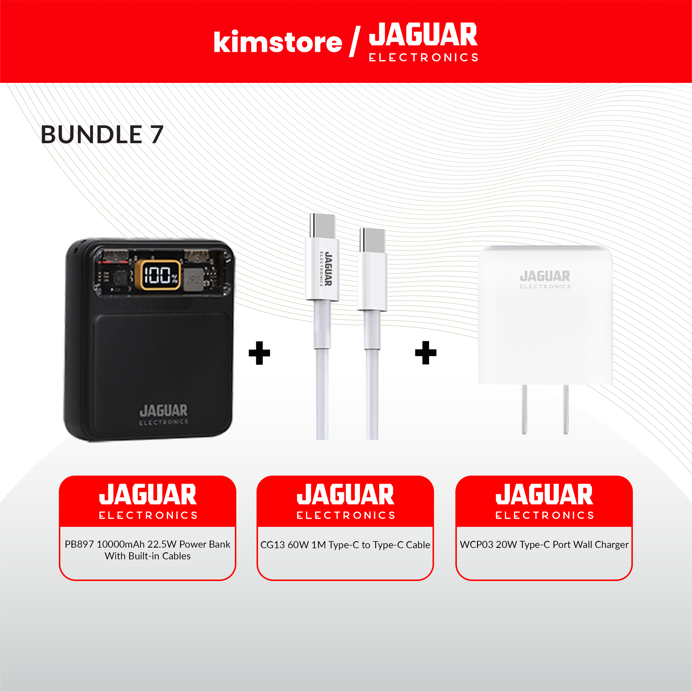 Bundle: Jaguar Electronics Powerbanks