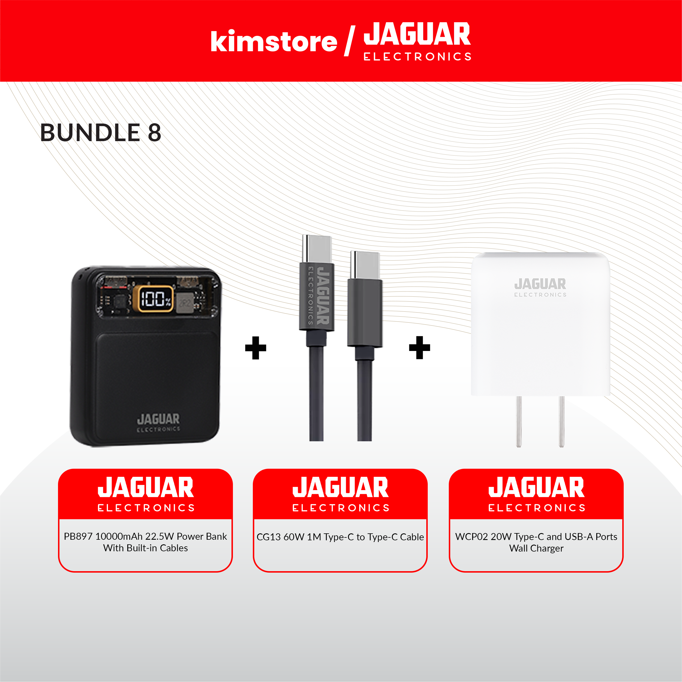 Bundle: Jaguar Electronics Powerbanks