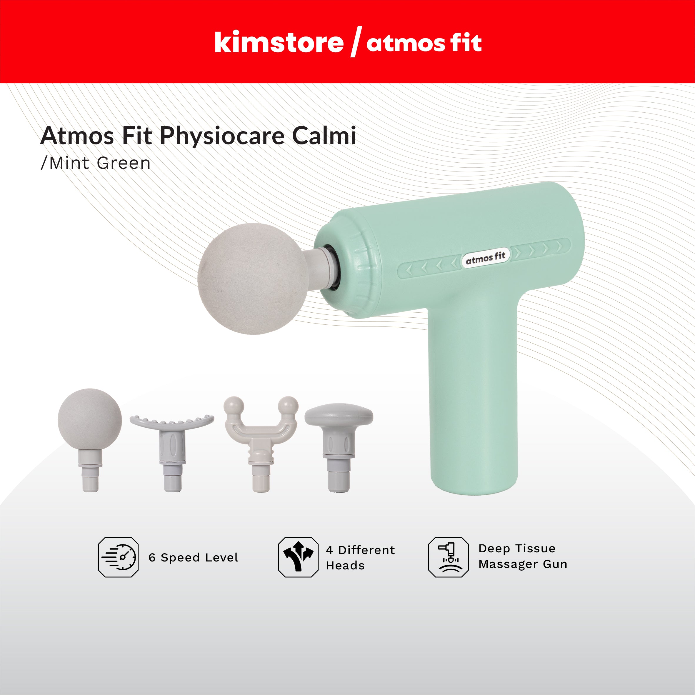 Atmos Fit Physiocare Calmi Deep Tissue Massager Gun