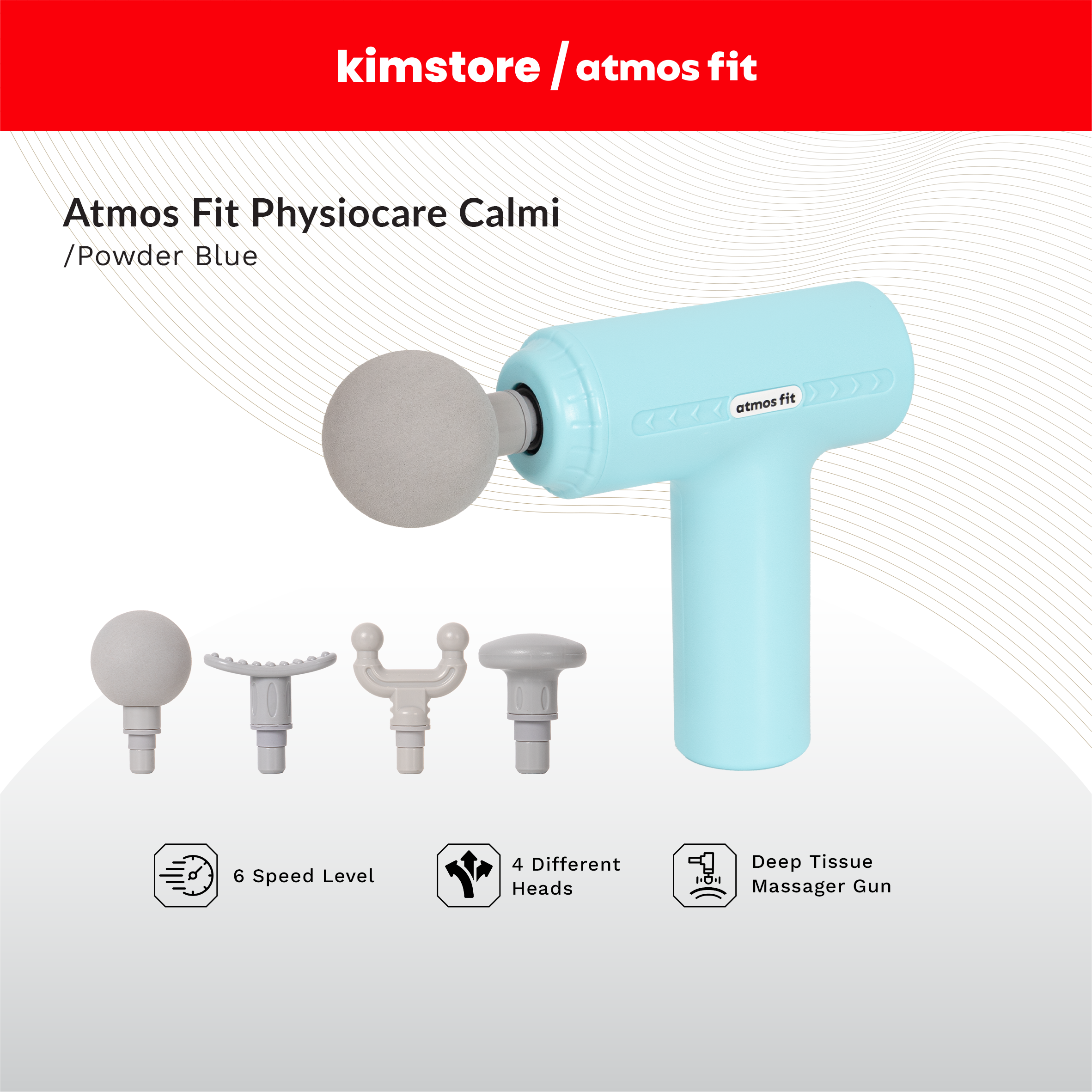 Atmos Fit Physiocare Calmi Deep Tissue Massager Gun