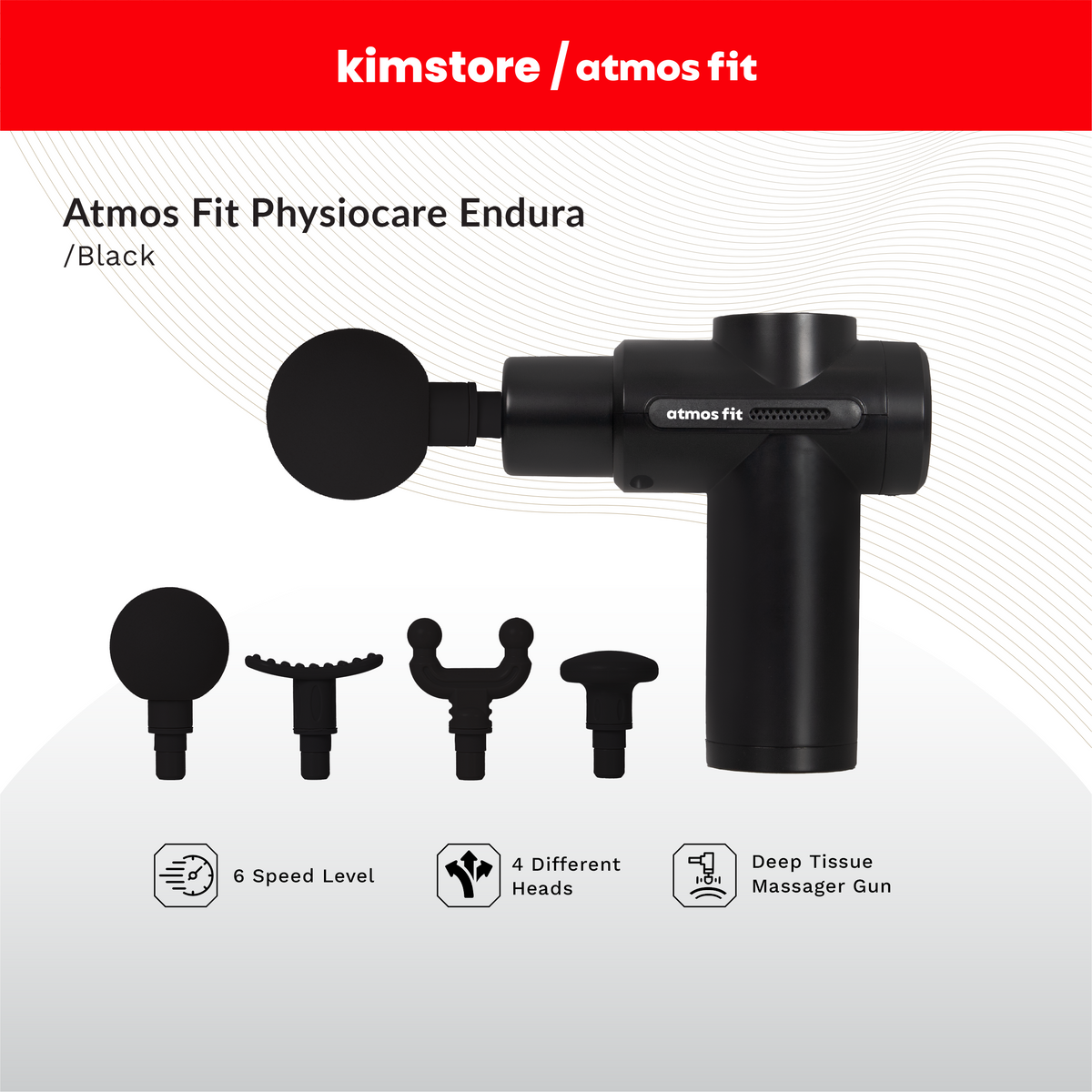 Atmos Fit Physiocare Endura Deep Tissue Massager Gun