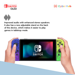 CYBERHUB Nintendo Switch OLED 64GB Splatoon 3 (Blue/Green)