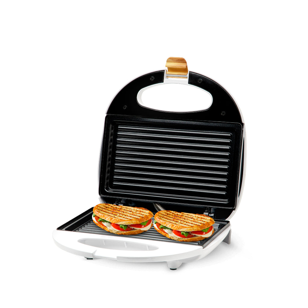 [OPEN BOX] Kazumi KZ-306 Panini Grill and Sandwich Maker - White