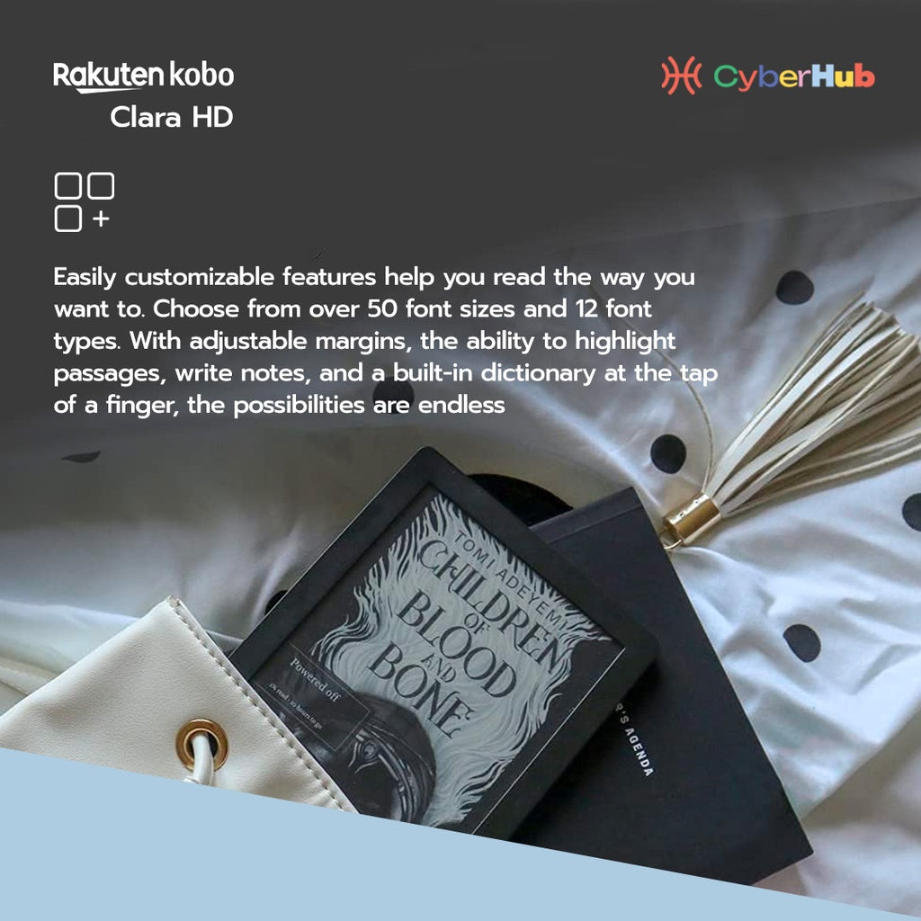 CYBERHUB Kobo Clara 6 Inch HD E-Reader 8GB